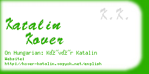 katalin kover business card