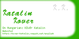 katalin kover business card